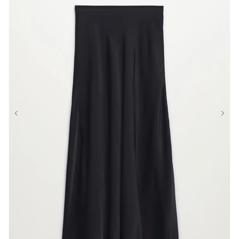 Flowy fabric, Satin, Midi design, Flared design, Elastic waist, Party and events - Picture 3 of 4